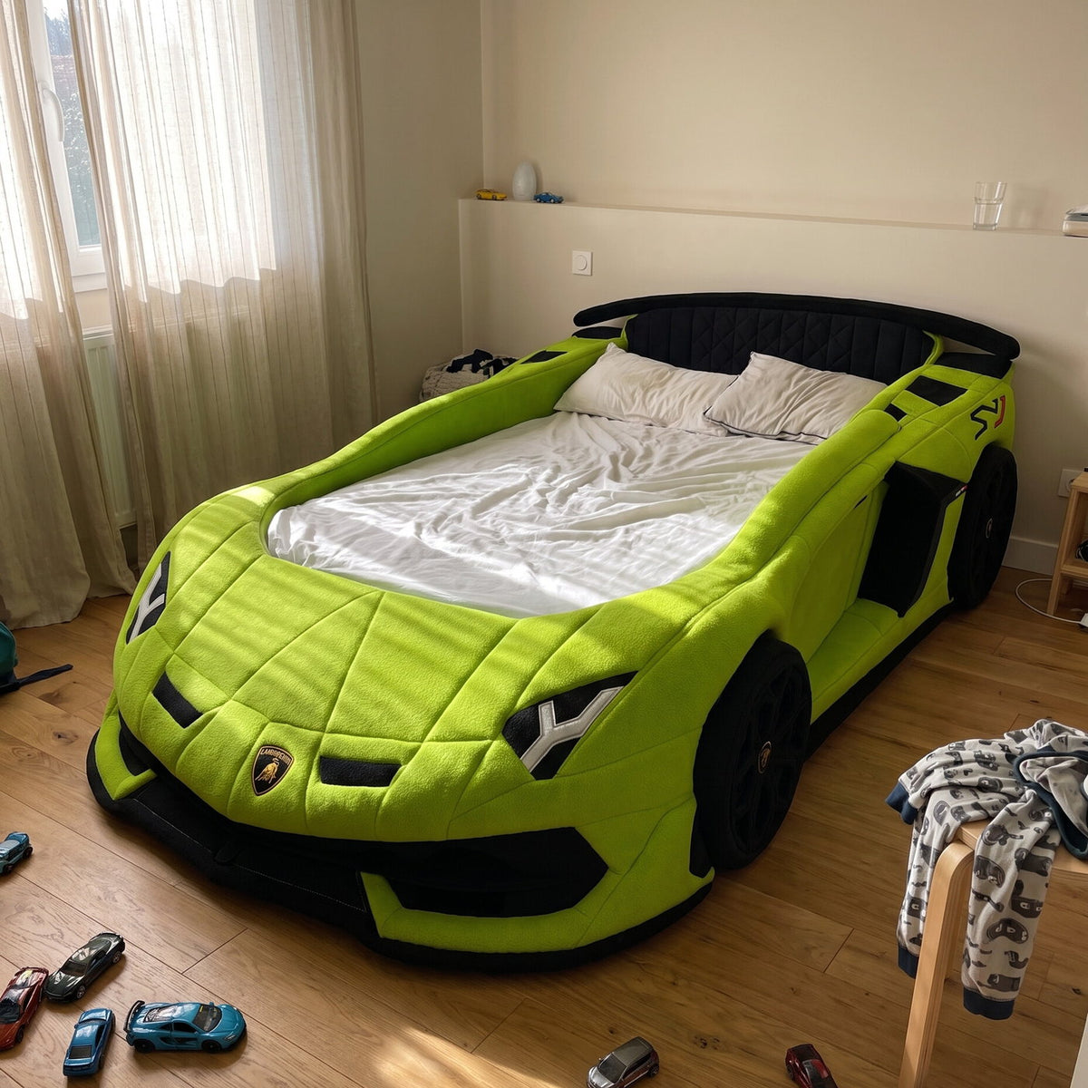 Lit Voiture Dodolino — lit enfant 90 × 190 avec sommier